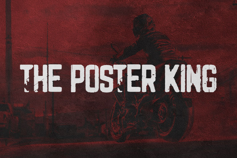 the poster king motorcycle font