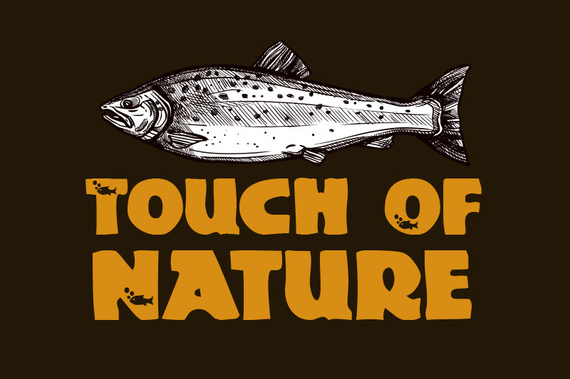 touch of nature fishing font