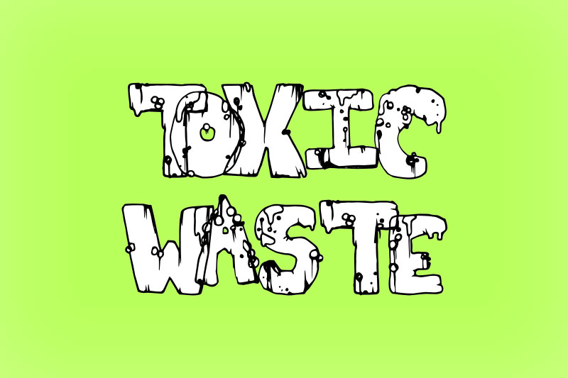 toxic waste monster font