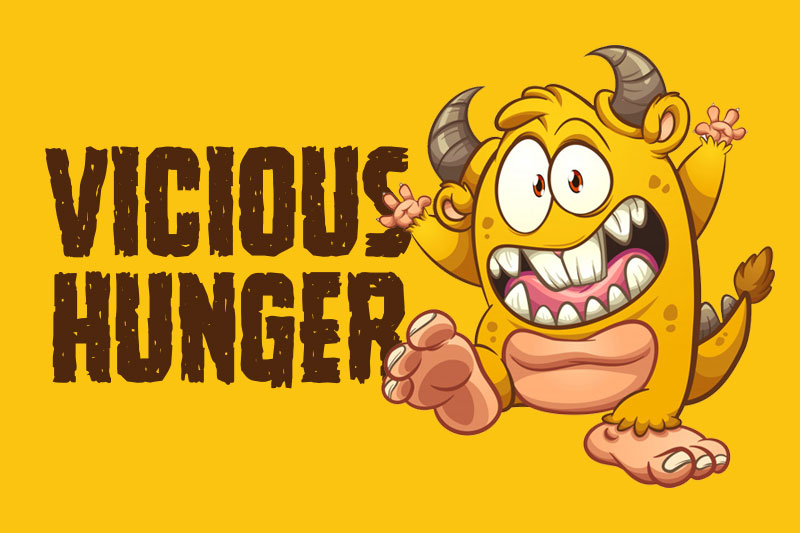 vicious hunger monster font