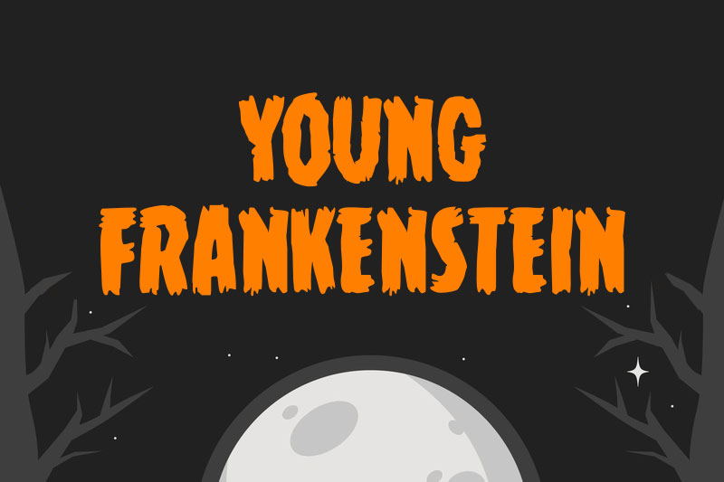 young frankenstein horror and scary font