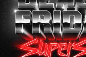 80s Black Friday Text and Logo Effect