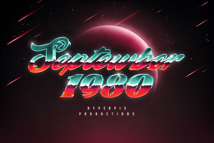 80s Galaxy Text and Logo Effect Vol.2