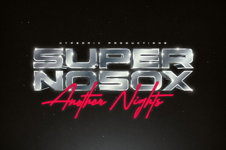 80s Metallic Text and Logo Style Vol.2