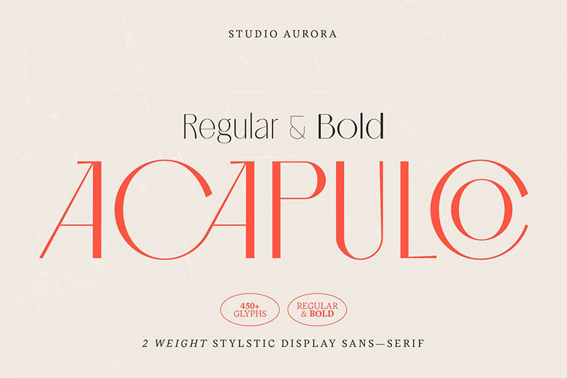 acapulco stylish sophisticated 1920 font
