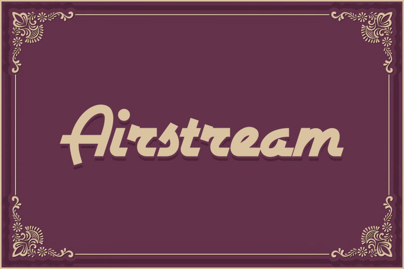 airstream 1920 font