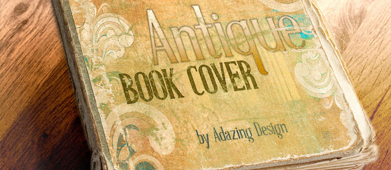 antique book cover 1920 font