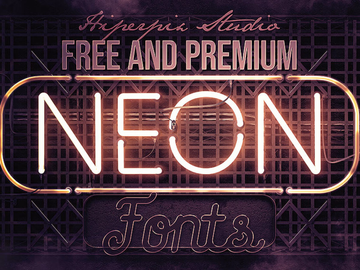 60 Best Free And Premium Neon Fonts Hyperpix