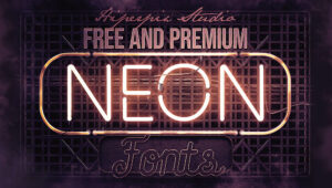 Best Free and Premium Neon Fonts