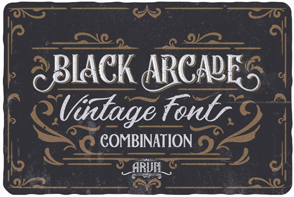 black arcade 1920 font