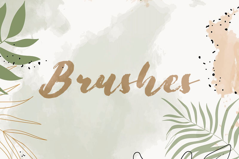 brushes watercolor font