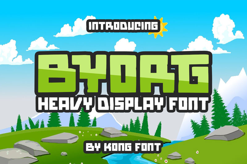 Byorg Arcade Font