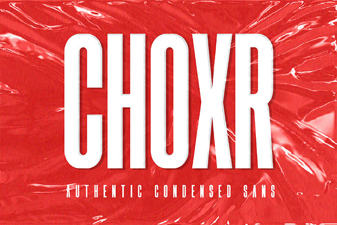 choxr running font