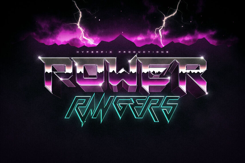 Cinematic Synthwave Text and Logo Effect