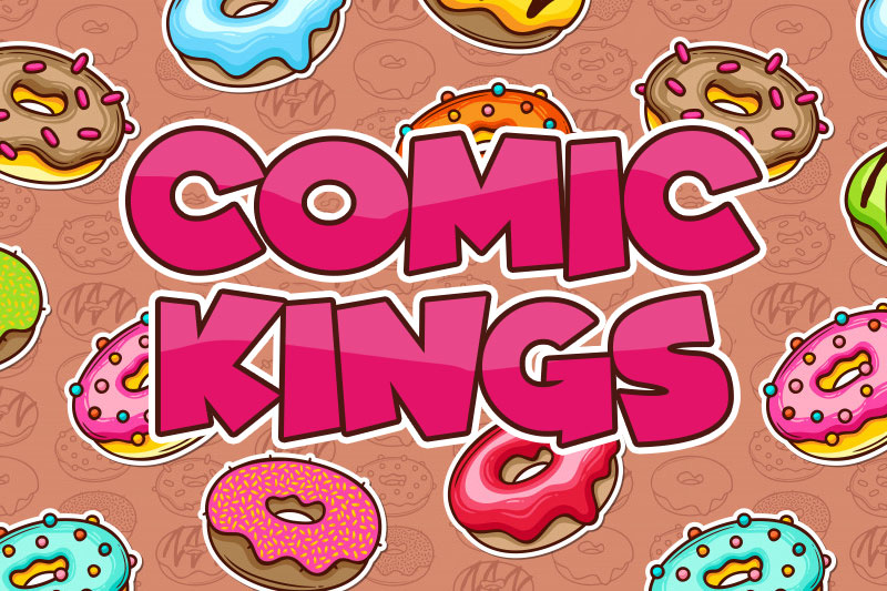 comic kings donut font