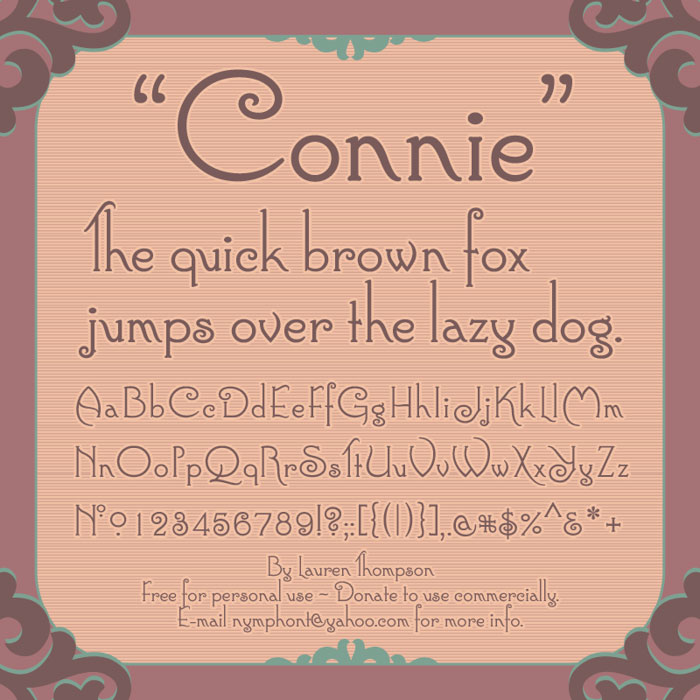 connie 1920 font