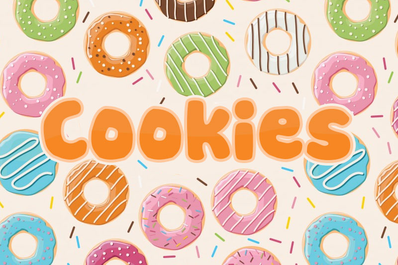 cookies donut font