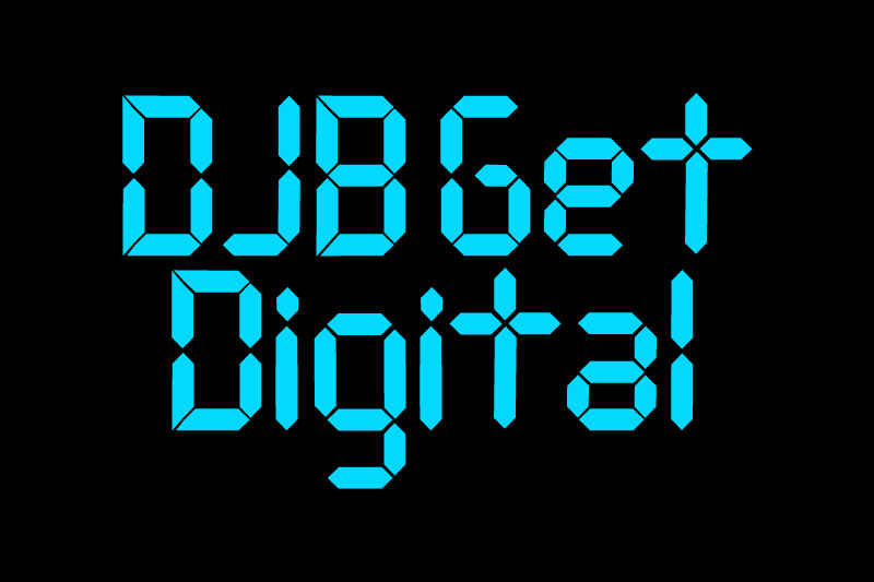 digital clock fonts free download