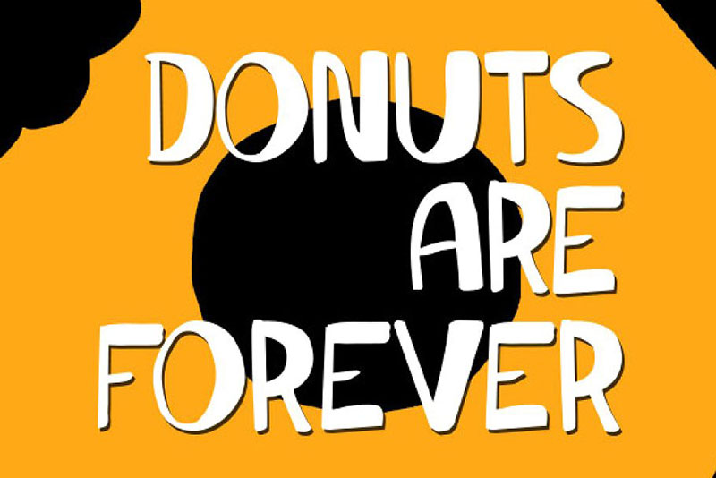 donuts are forever donut font