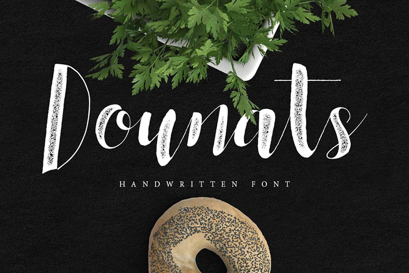dounats typeface donut font