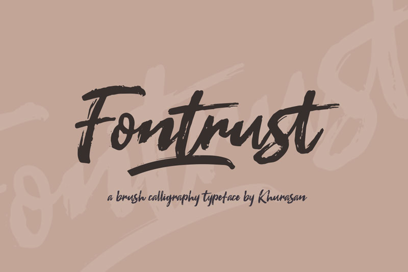 fontrust watercolor font