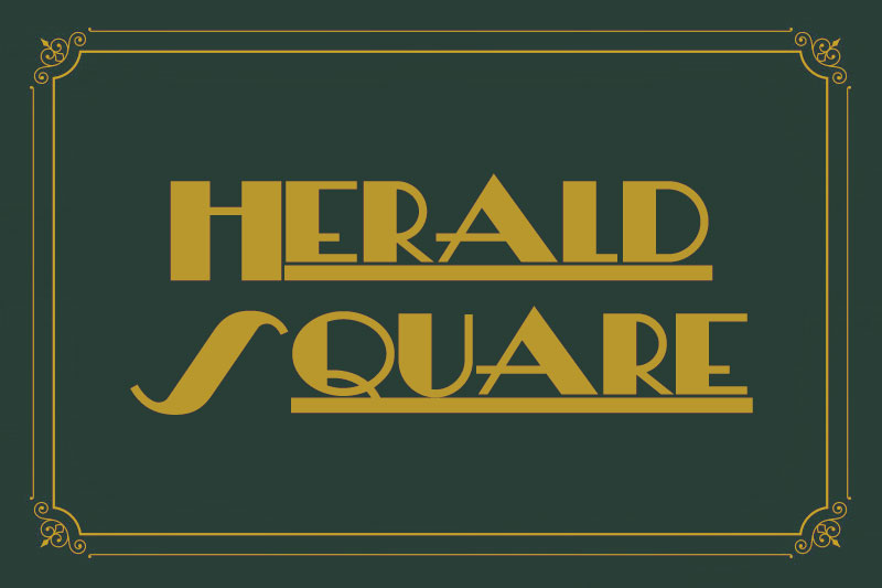 herald square 1920 font