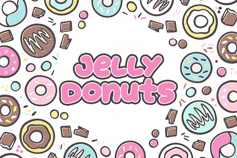 jelly donut font
