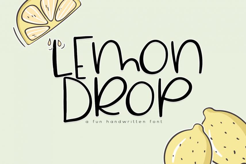 Lemon Drop Fun Quirky Font
