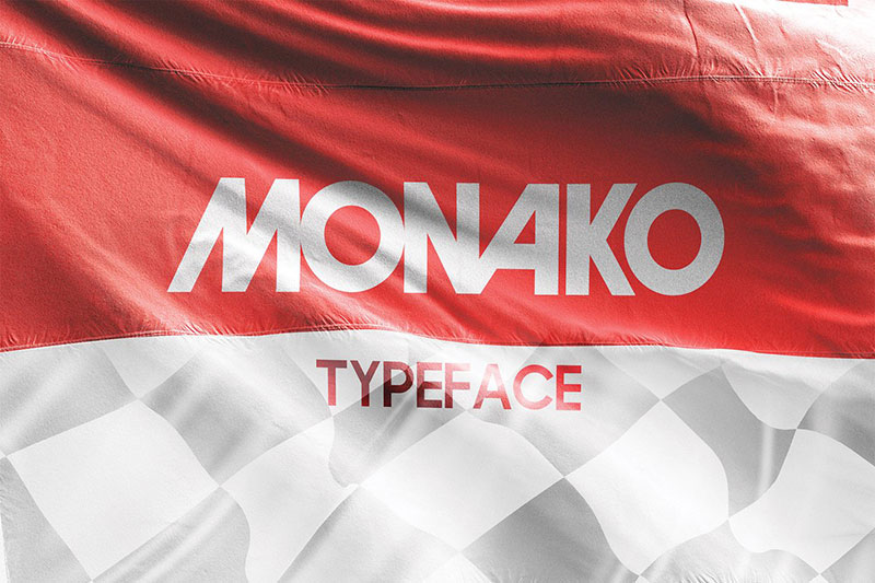 monako running font