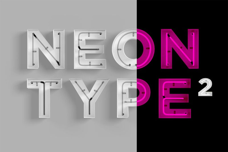 neon type 2 neon font