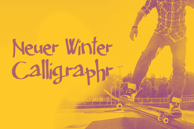 neuer_winter calligraphr marker font
