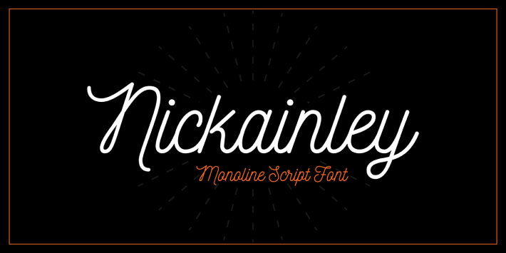 nickainley neon font