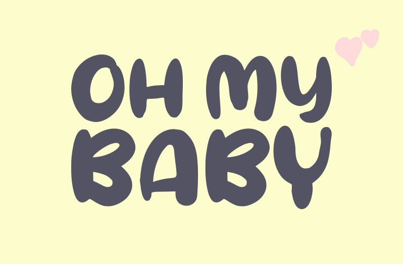 oh my baby donut font