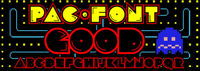 pacfont good arcade font