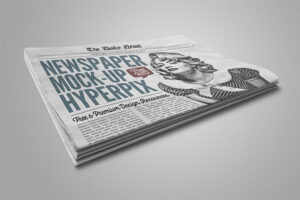 Perspective Newspaper Mockup Vol.2 PSD Template
