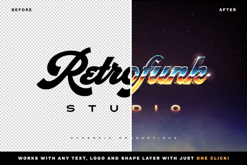 Retro 80s Text and Logo Style Vol.2