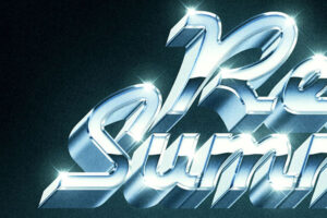 Retro Chrome Text and Logo Effect Vol.2