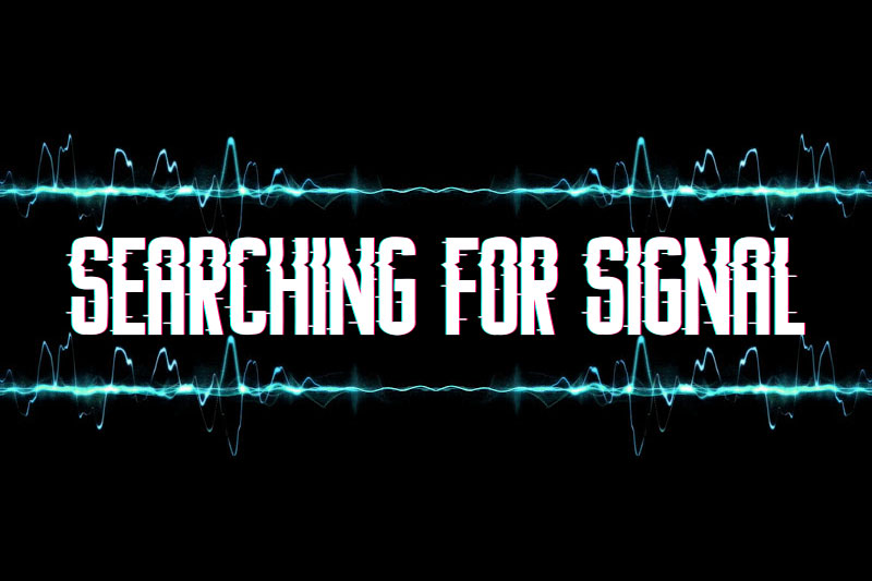 searching for signal running font