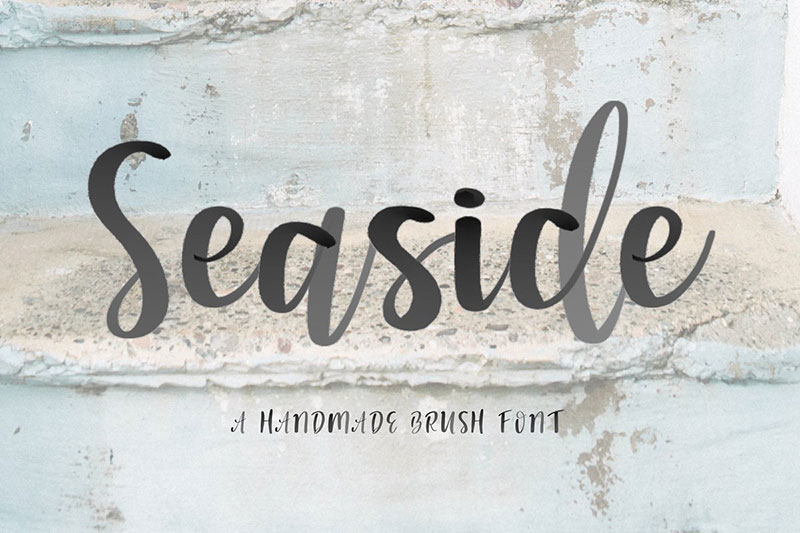 seaside font watercolor svg watercolor font