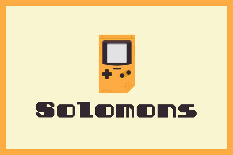 solomons key true type smoose arcade font