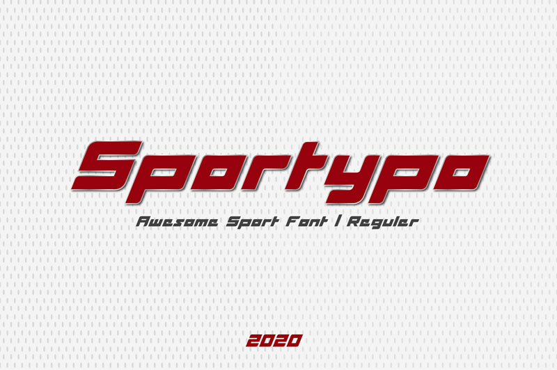 sportypo running font