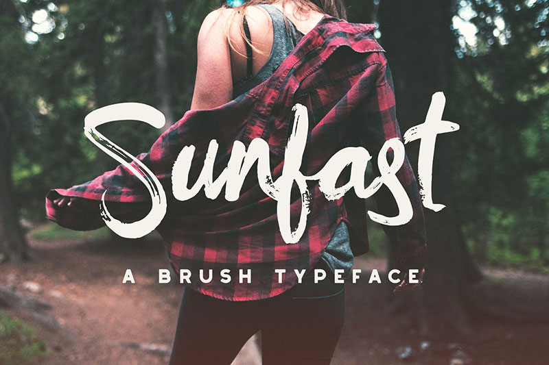 sunfast running font