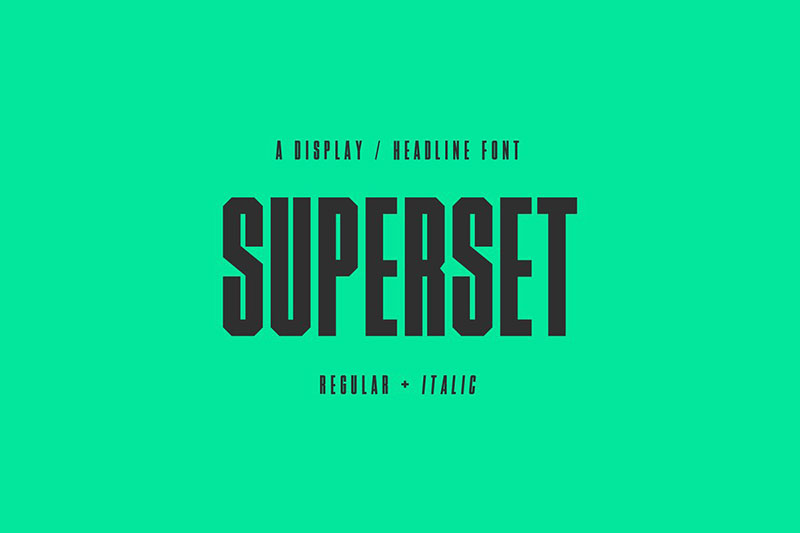 superset running font