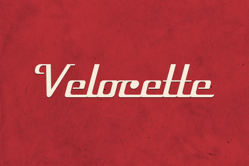 velocette 1920 font