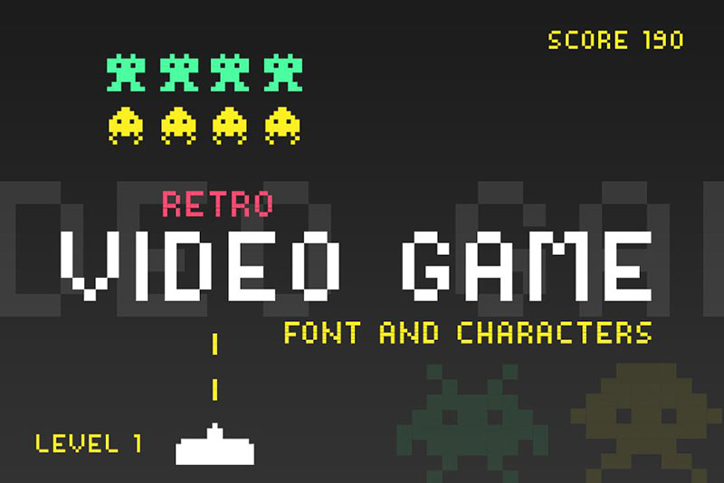 video game arcade font