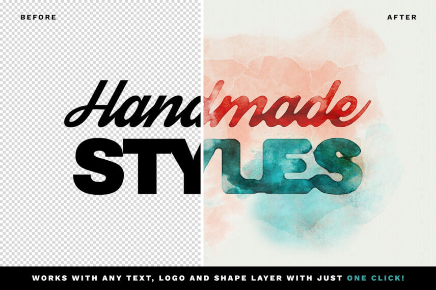 Watercolor Text and Logo Effects Vol.2