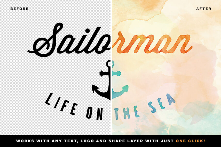 Watercolor Text and Logo Effects Vol.3