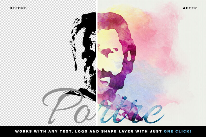 Watercolor Text and Logo Effects Vol.4