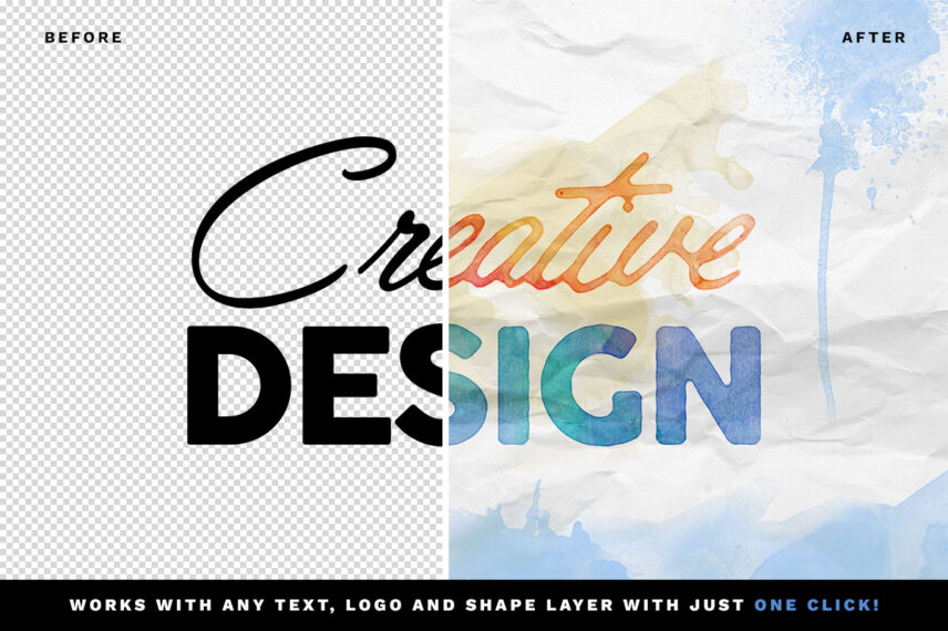 Watercolor Text and Logo Effects Vol.7