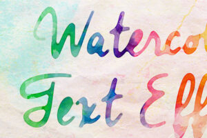 Watercolor Text and Logo Effects Vol.8